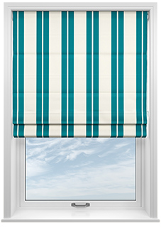 The British Stripe Co. Edward, Blackpool No.1 - Roman Blind